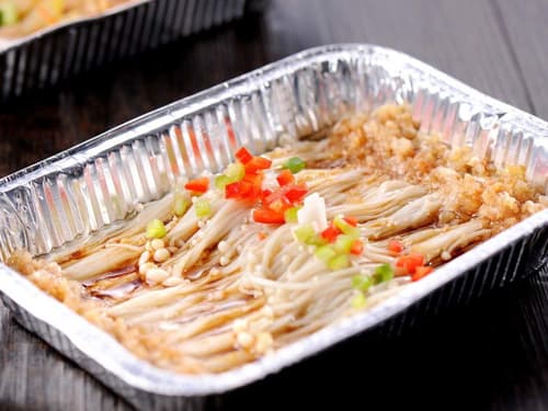 聊城锡纸烤金针菇